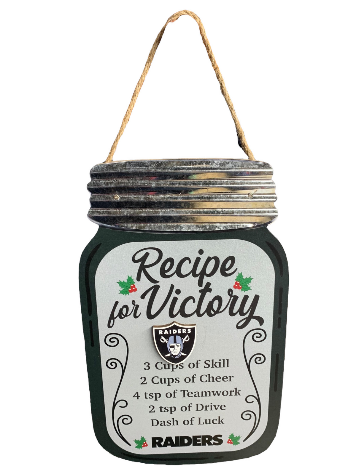 LAS VEGAS RAIDERS MASON JAR RECETA PARA EL SIGNO DE LA VICTORIA