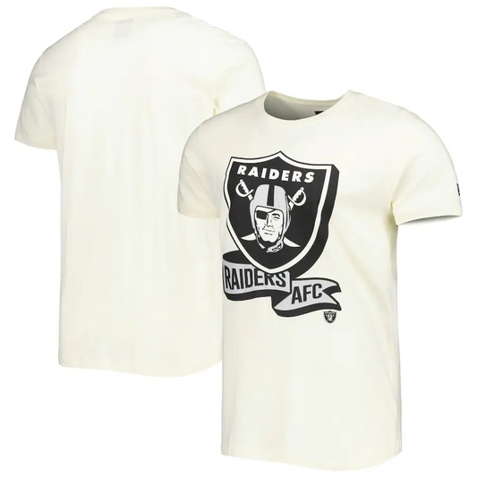 LAS VEGAS RAIDERS MEN'S 2022 SIDELINE T-SHIRT - CREAM