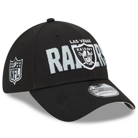 LAS VEGAS RAIDERS MEN'S 2023 NFL DRAFT ALT HAT 39THIRTY FLEX FIT