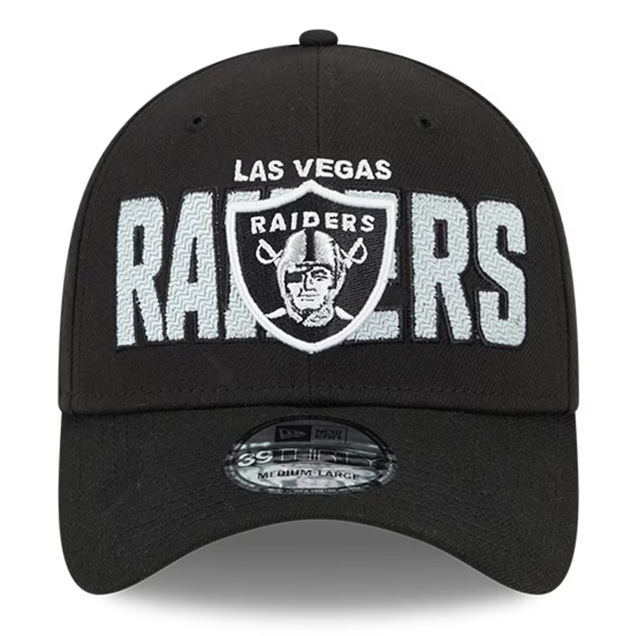 LAS VEGAS RAIDERS MEN'S 2023 NFL DRAFT ALT HAT 39THIRTY FLEX FIT