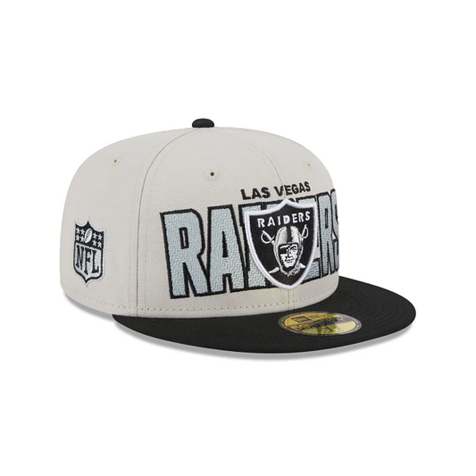 LAS VEGAS RAIDERS HOMBRE 2023 NFL DRAFT SOMBRERO 59FIFTY AJUSTADO