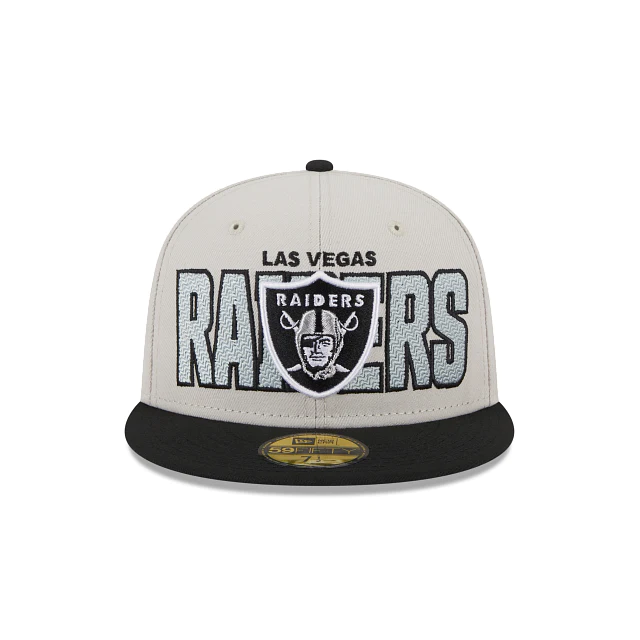 LAS VEGAS RAIDERS MEN'S 2023 NFL DRAFT HAT 59FIFTY FITTED