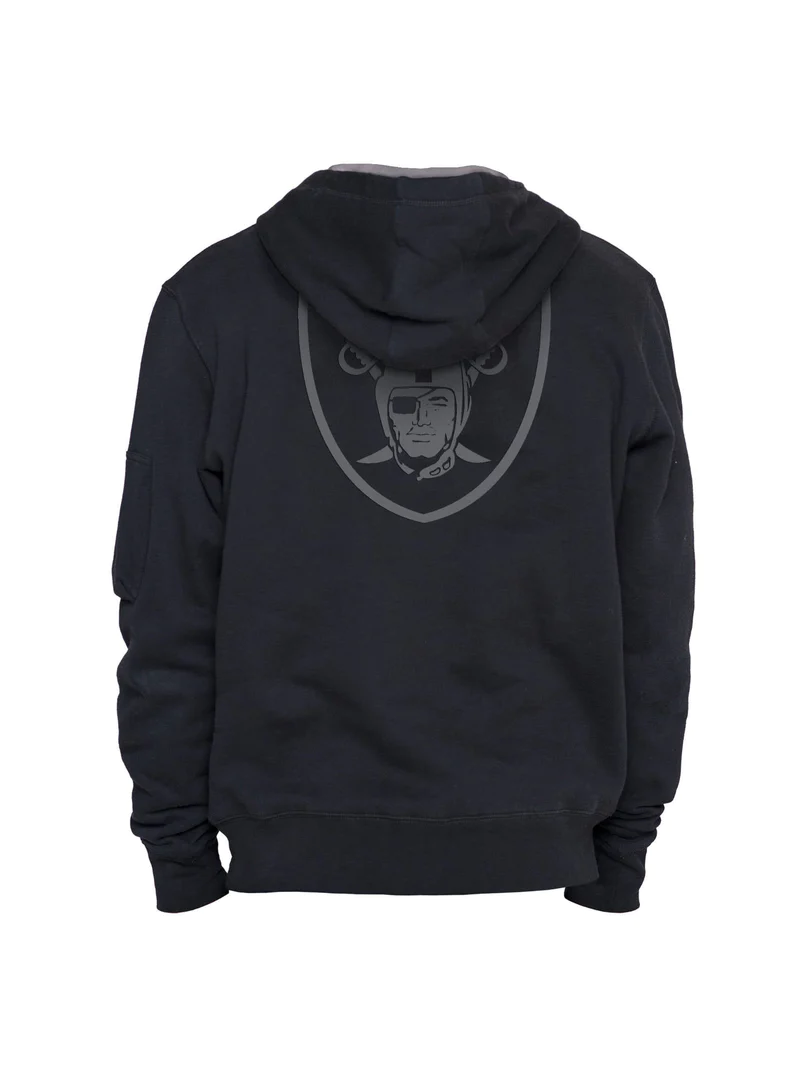 LAS VEGAS RAIDERS MEN'S ALPHA INDUSTRIES PULLOVER HOODIE SWEATSHIRT