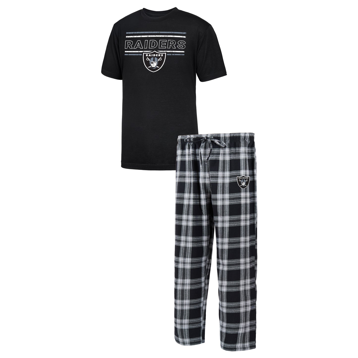 CONJUNTO DE PANTALÓN DE PIJAMA CON INSIGNIA PARA HOMBRE LAS VEGAS RAIDERS