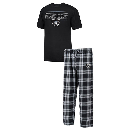 LAS VEGAS RAIDERS MEN'S BADGE PAJAMA PANT SET