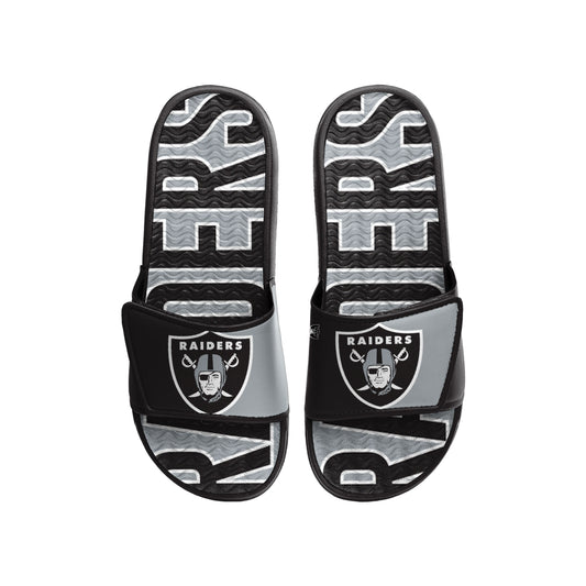 LAS VEGAS RAIDERS MEN'S BIG LOGO GEL SLIDE