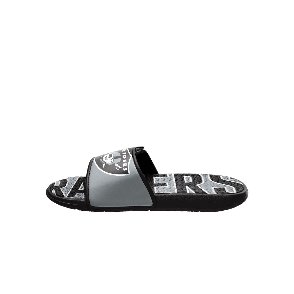 LAS VEGAS RAIDERS MEN'S BIG LOGO GEL SLIDE