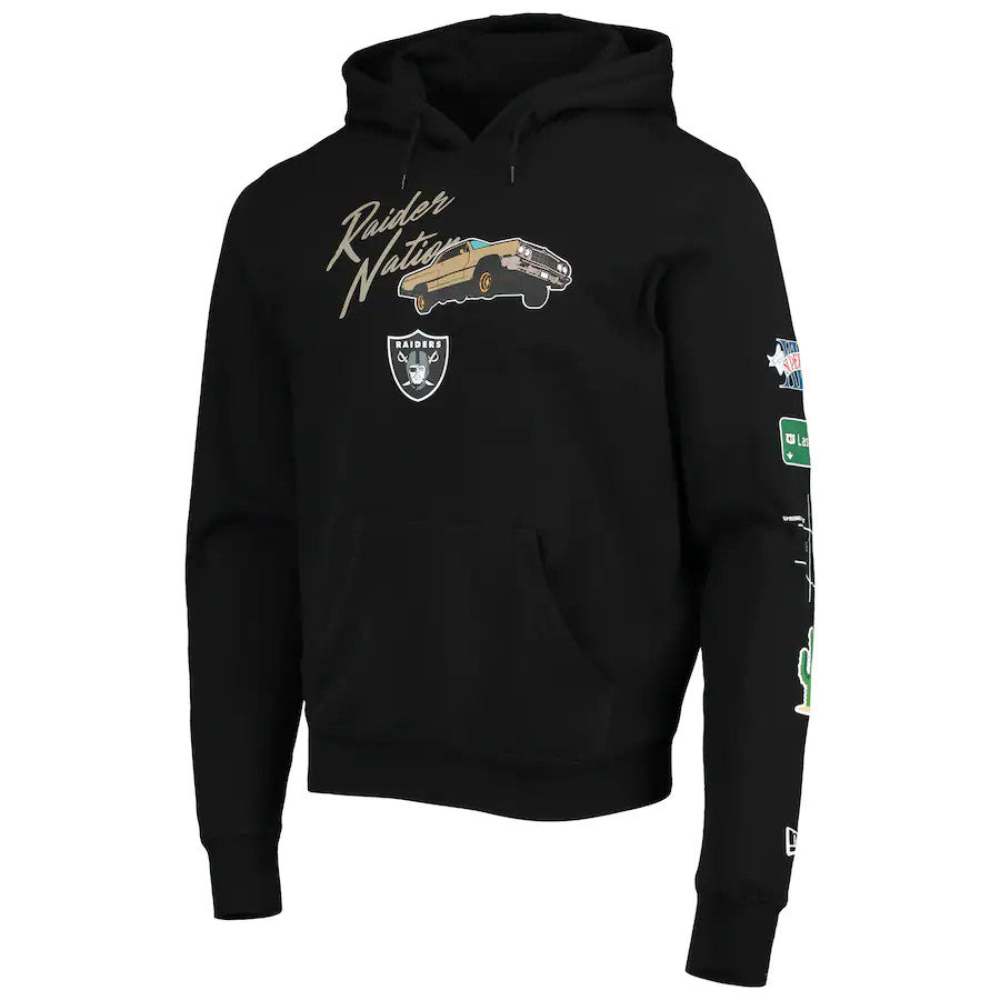 LAS VEGAS RAIDERS MEN'S CITY TRANSIT HOODIE SWEATSHIRT