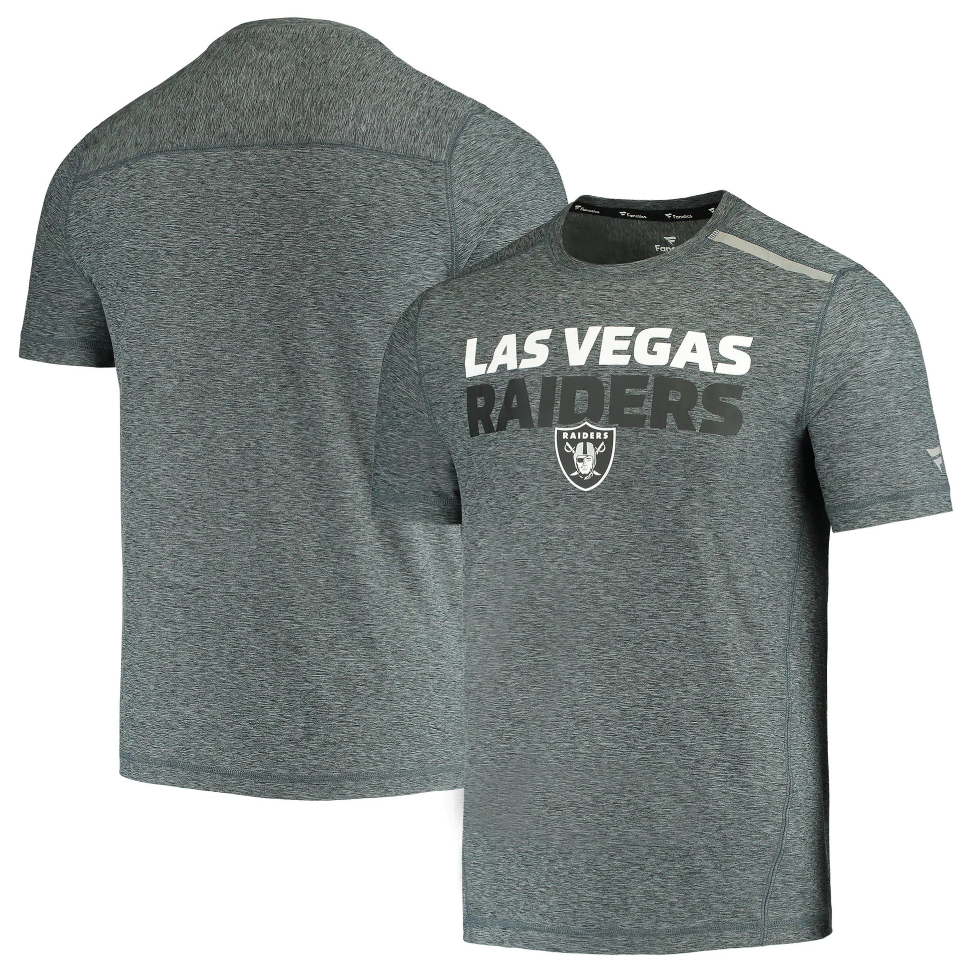 Fanatics Las Vegas Raiders Men's Double Stacked T-Shirt 20 Gry / 2XL