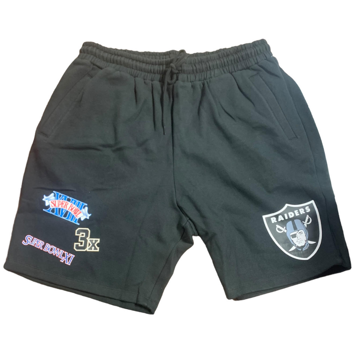 PANTALÓN CORTO DE FORRO POLAR HISTORIC CHAMPS PARA HOMBRE LAS VEGAS RAIDERS