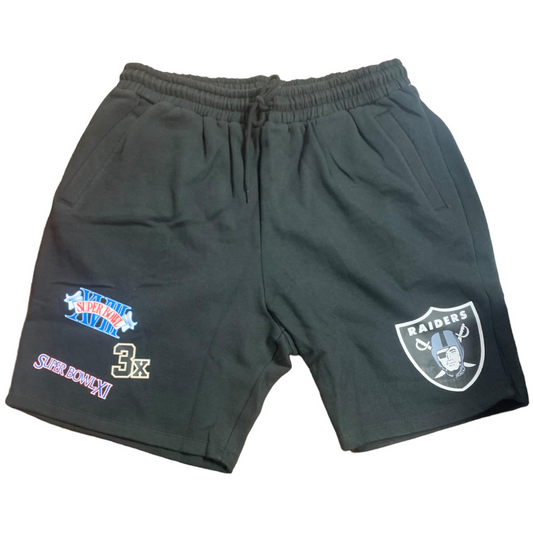 LAS VEGAS RAIDERS MEN'S HISTORIC CHAMPS FLEECE SHORTS