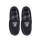 LAS VEGAS RAIDERS MEN'S MOCCASIN SLIPPERS