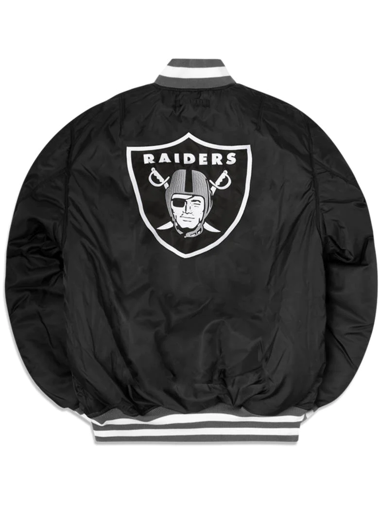 CHAQUETA BOMBER REVERSIBLE ALPHA INDUSTRIES DE LAS VEGAS RAIDERS PARA HOMBRE