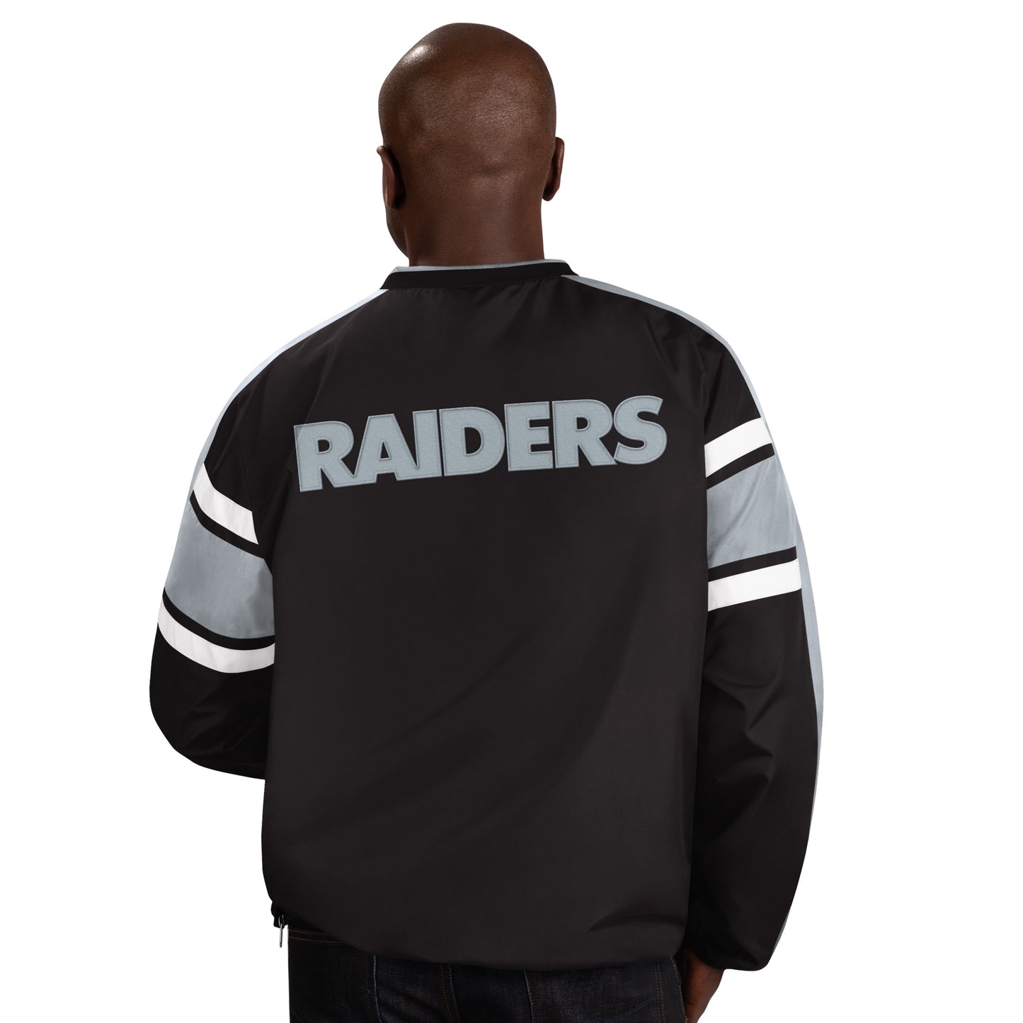 LAS VEGAS RAIDERS MEN'S SWING ROUTE WINDBREAKER JACKET