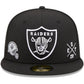 LAS VEGAS RAIDERS MULTI 59FIFTY FITTED