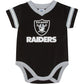 LAS VEGAS RAIDERS NEWBORN DAZZLE BODYSUIT