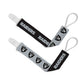 LAS VEGAS RAIDERS PACIFIER CLIP SET