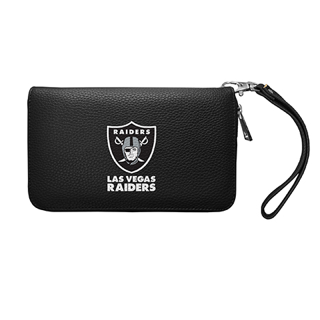 LAS VEGAS RAIDERS PEBBLE ZIP ORGANIZER WALLET