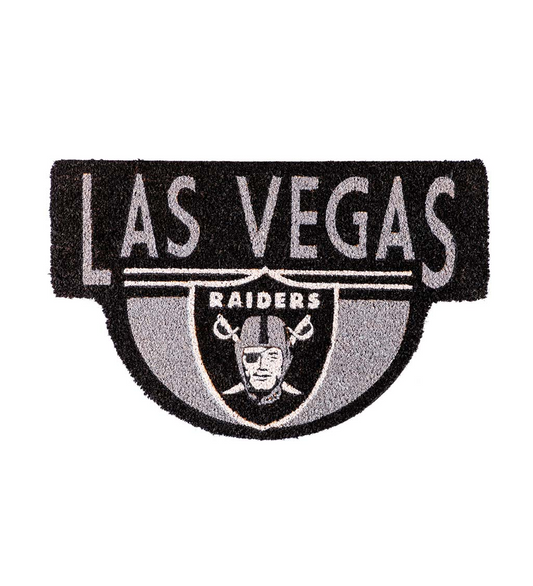 ALFOMBRA DE CORO CON FORMA DE LAS VEGAS RAIDERS