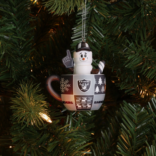 LAS VEGAS RAIDERS SMORES MUG CHRISTMAS ORNAMENT