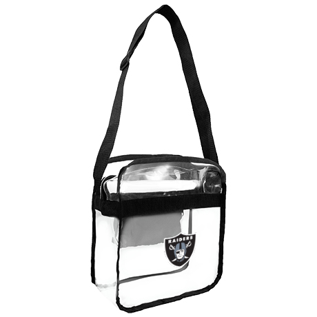 LAS VEGAS RAIDERS STADIUM-APPROVED CROSSBODY CLEAR TOTE