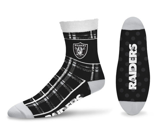 LAS VEGAS RAIDERS TARTAN PLAID SOCKS