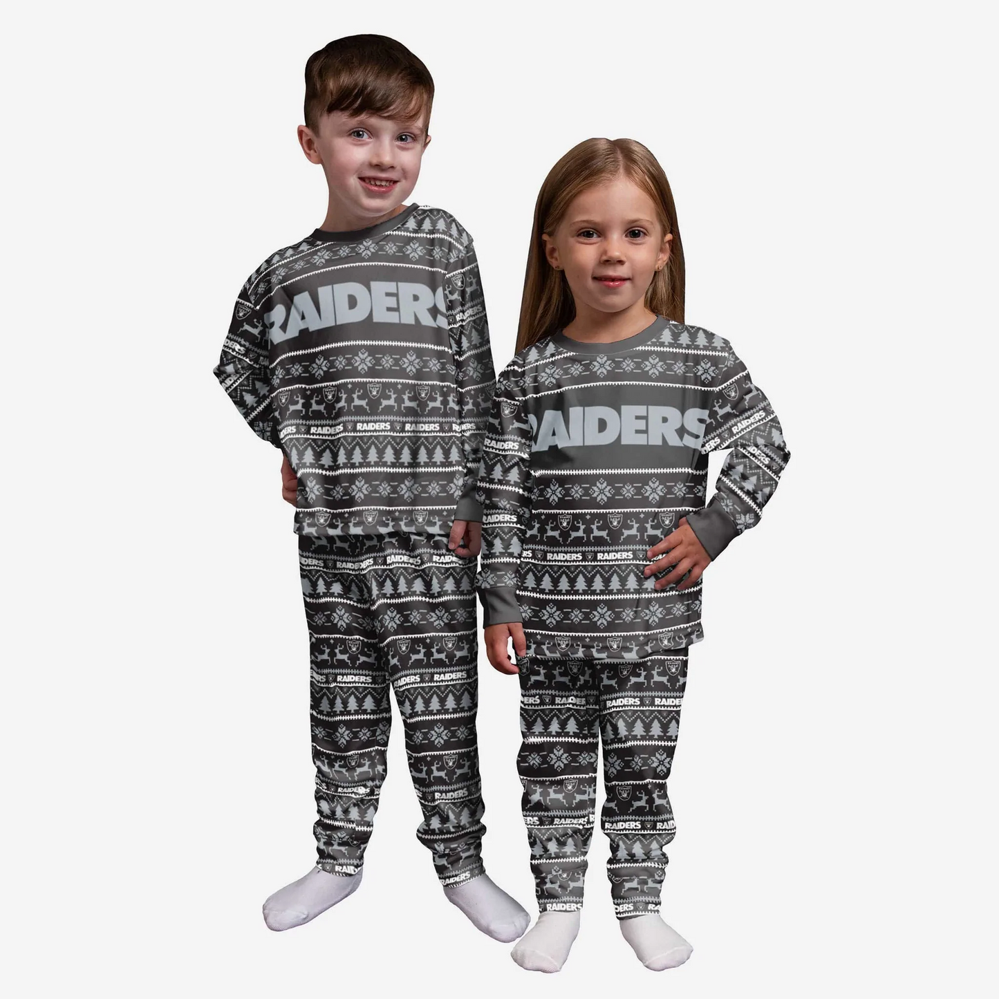 Outerstuff Las Vegas Raiders Toddlers All Over Print Pajamas 21 / 3T