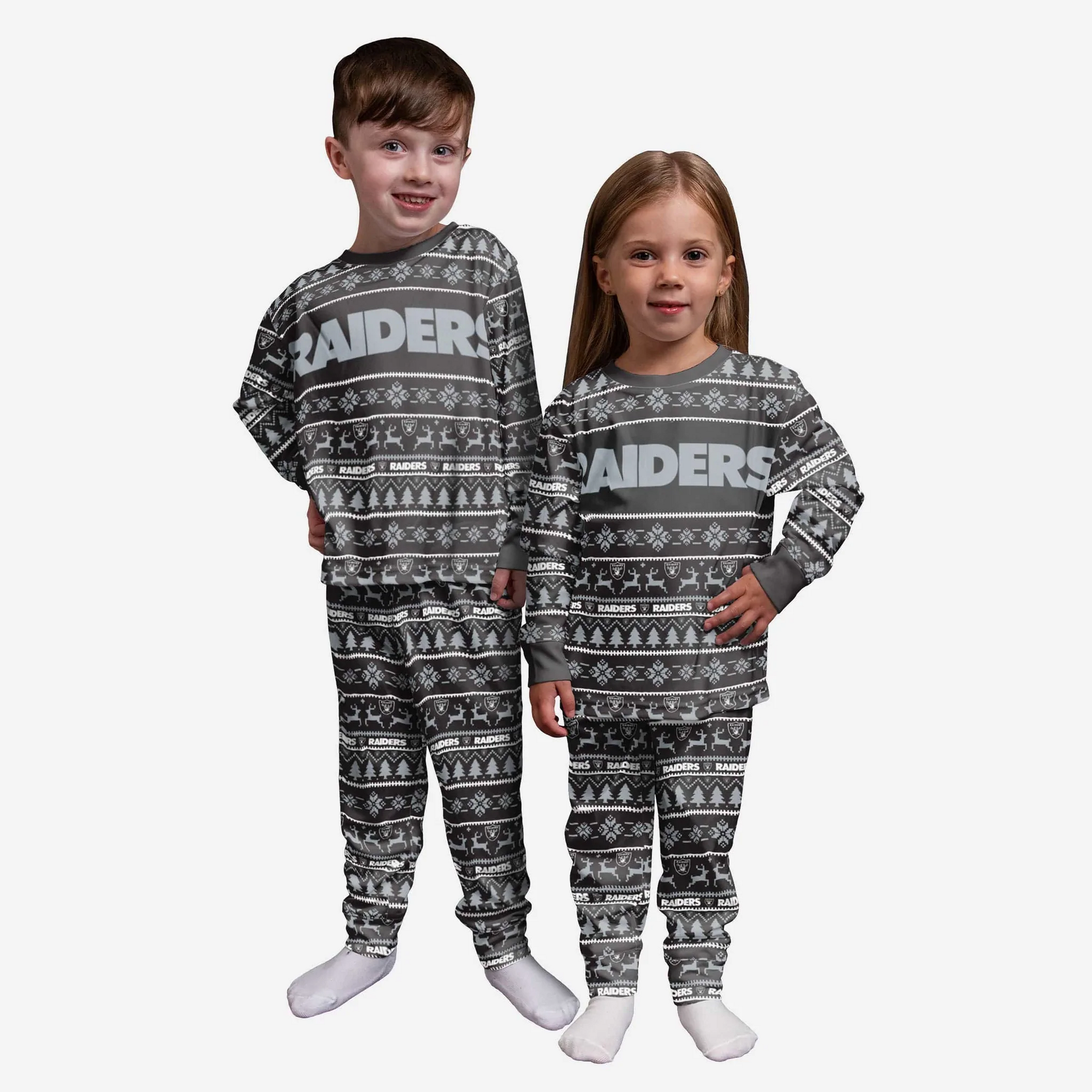 Outerstuff Toddlers Las Vegas Raiders All Over Print Pajamas