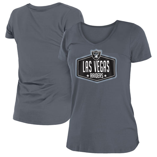 CAMISETA DEL DÍA DEL DRAFT DE LA NFL 2021 PARA MUJER DE LAS VEGAS RAIDERS