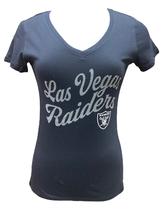 LAS VEGAS RAIDERS WOMEN'S BEDAZZLE T-SHIRT