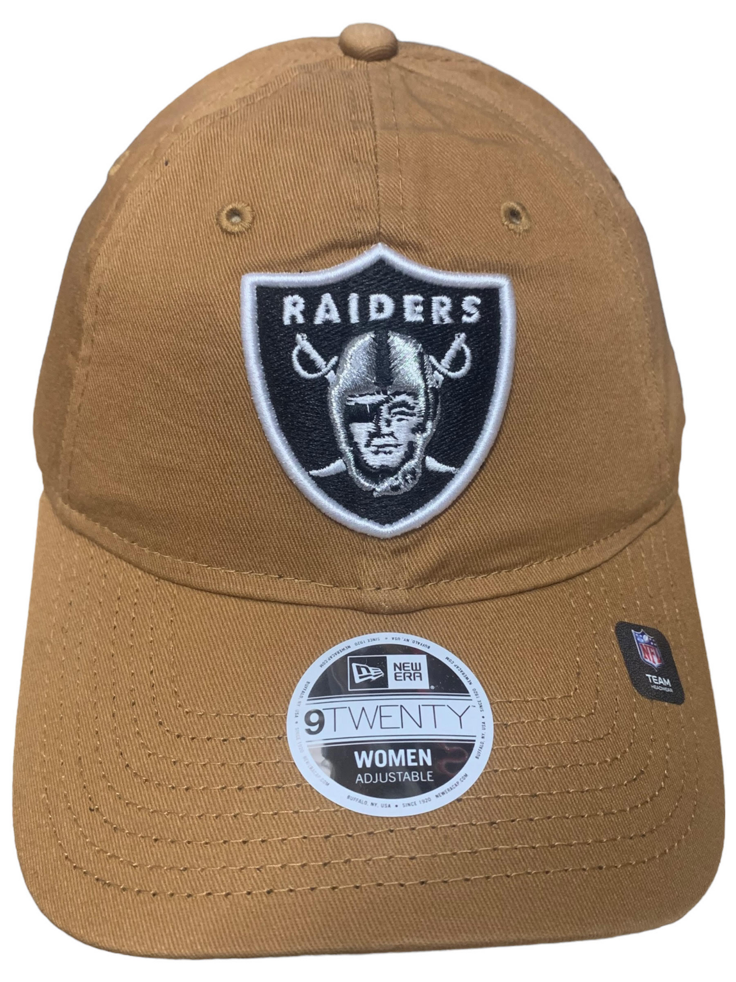 Las Vegas Raiders Women's Core Classic 9TWENTY Adjustable Hat - Tan