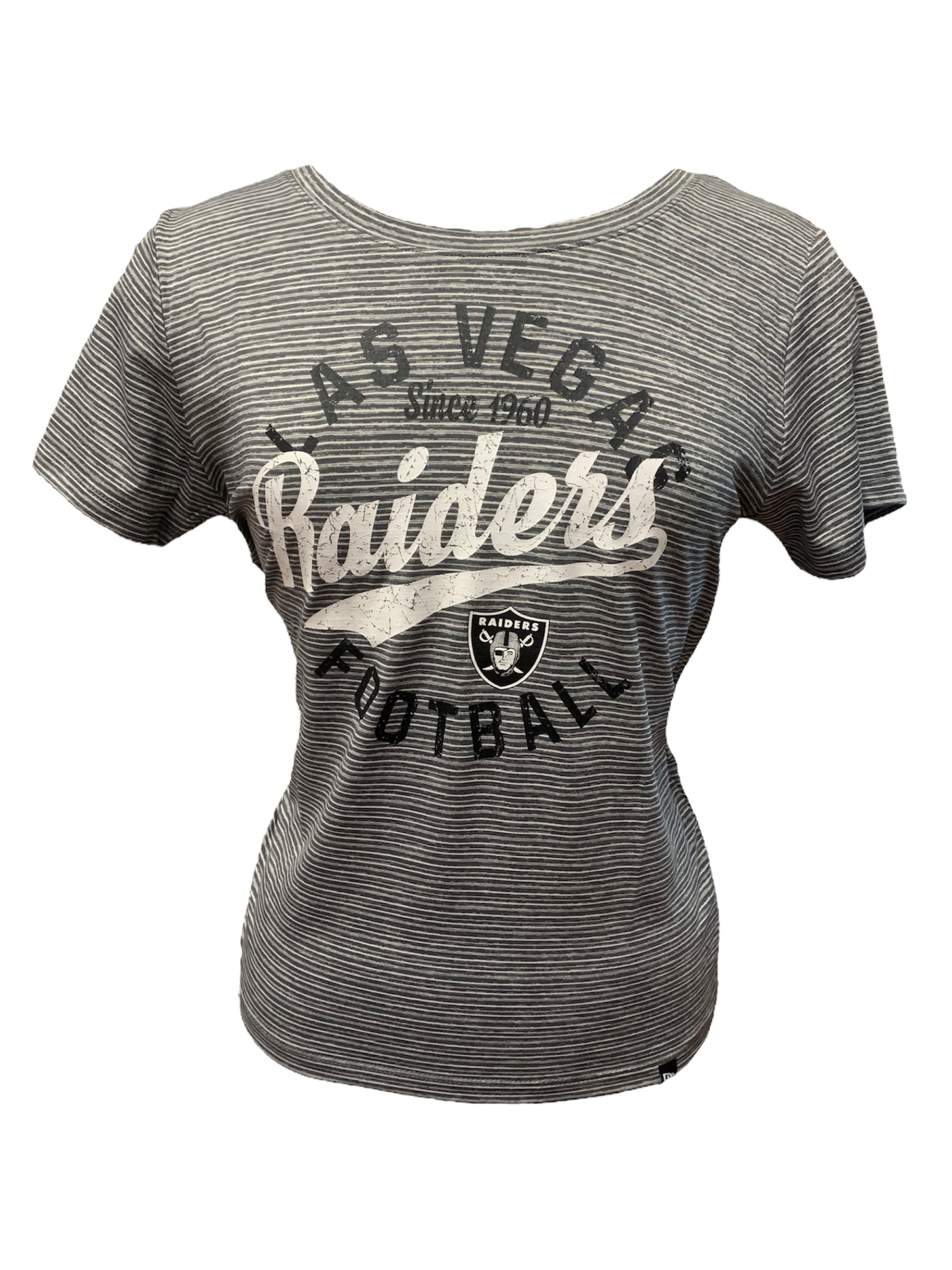 New Era Las Vegas Raiders Distressed Logo Jersey, Black