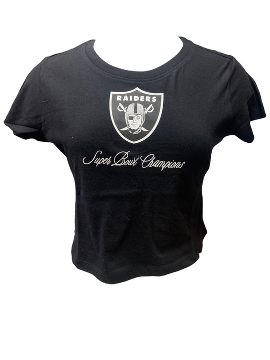 LAS VEGAS RAIDERS WOMEN'S HISTORIC CHAMPS CROP TOP