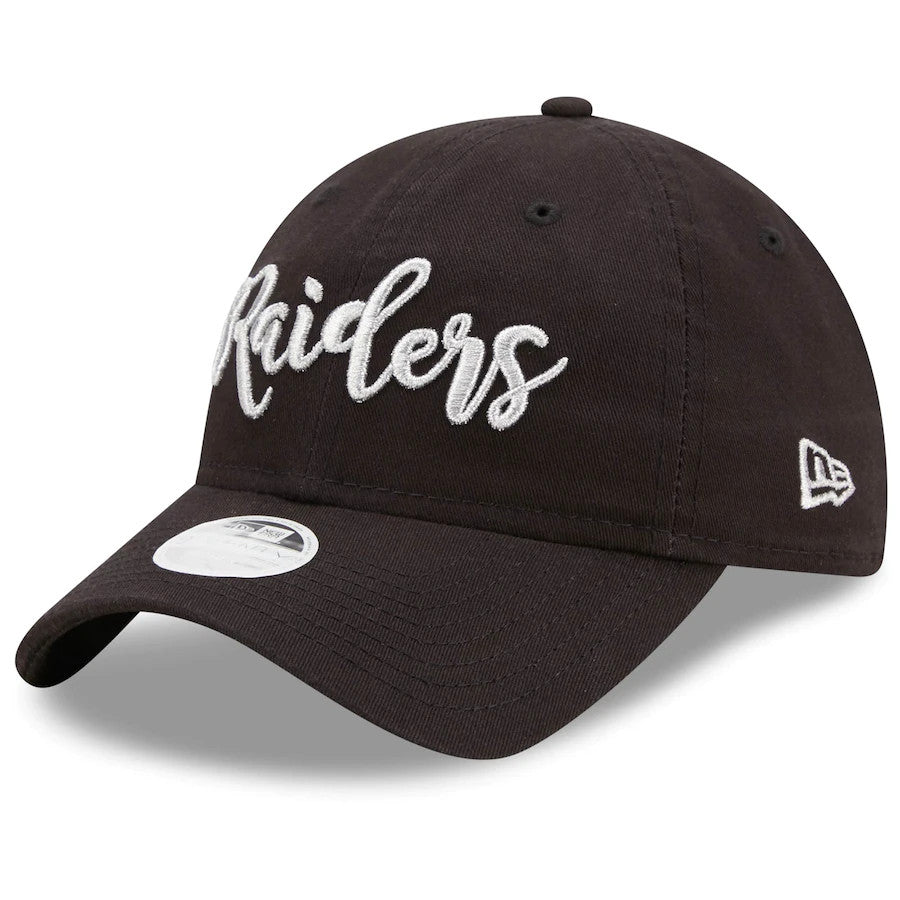 LAS VEGAS RAIDERS WOMEN'S SCRIPT 9TWENTY ADJUSTABLE