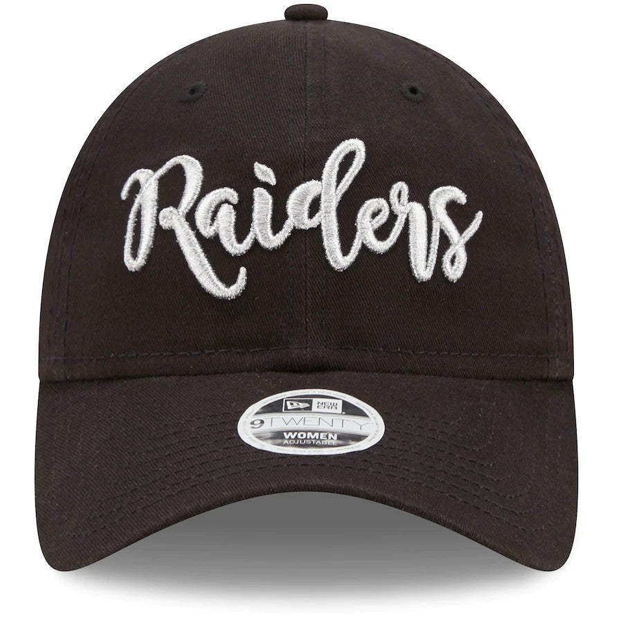 LAS VEGAS RAIDERS WOMEN'S SCRIPT 9TWENTY ADJUSTABLE