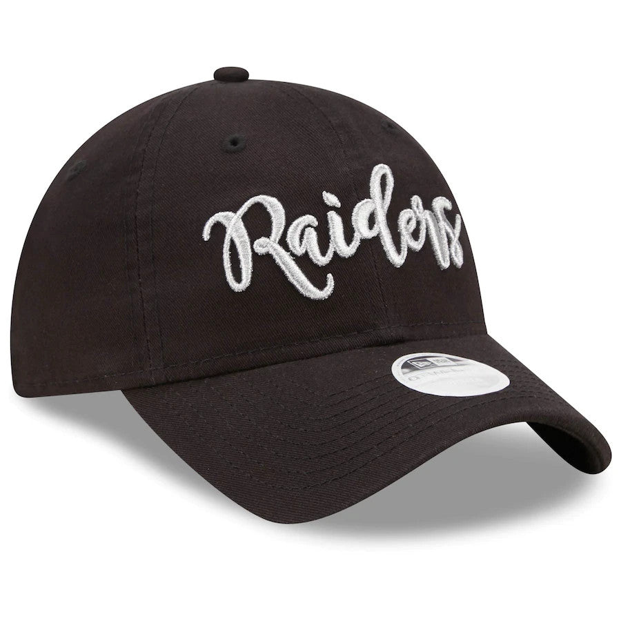 LAS VEGAS RAIDERS WOMEN'S SCRIPT 9TWENTY ADJUSTABLE