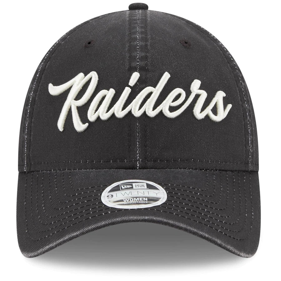 LAS VEGAS RAIDERS WOMEN'S TEAM SCRIPT 9TWENTY ADJUSTABLE