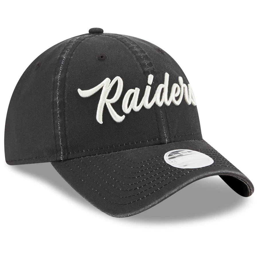 LAS VEGAS RAIDERS WOMEN'S TEAM SCRIPT 9TWENTY ADJUSTABLE
