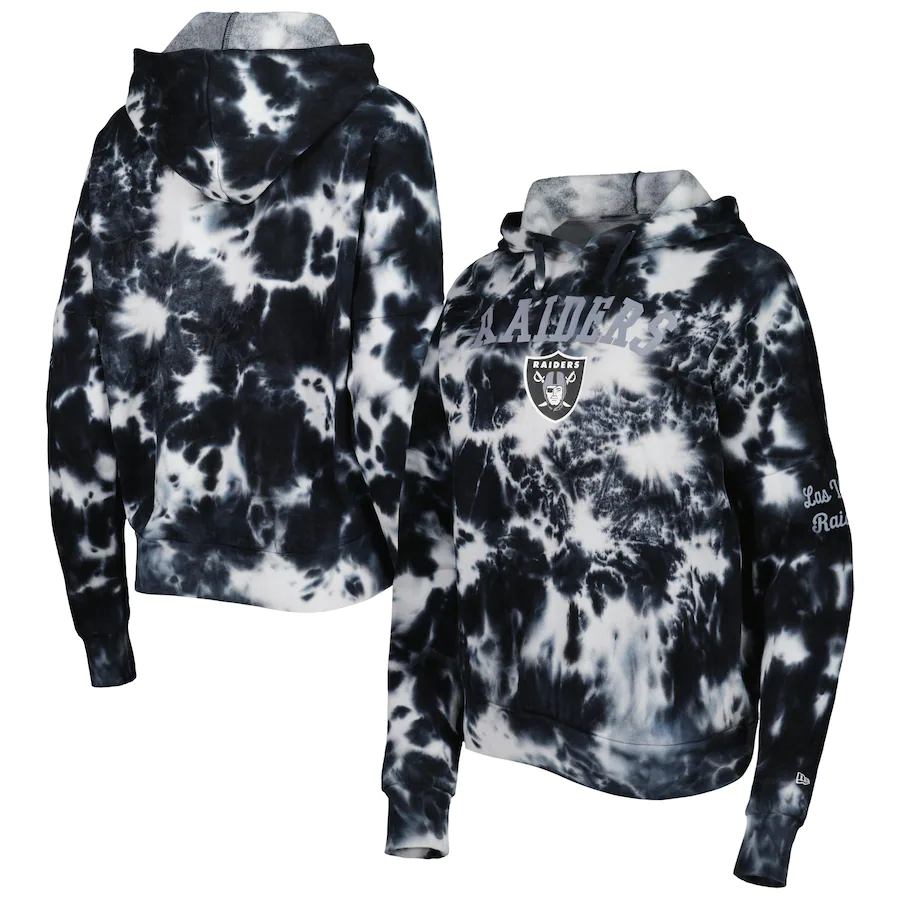 LAS VEGAS RAIDERS WOMEN'S TIE DYE HOODIE SWEATSHIRT