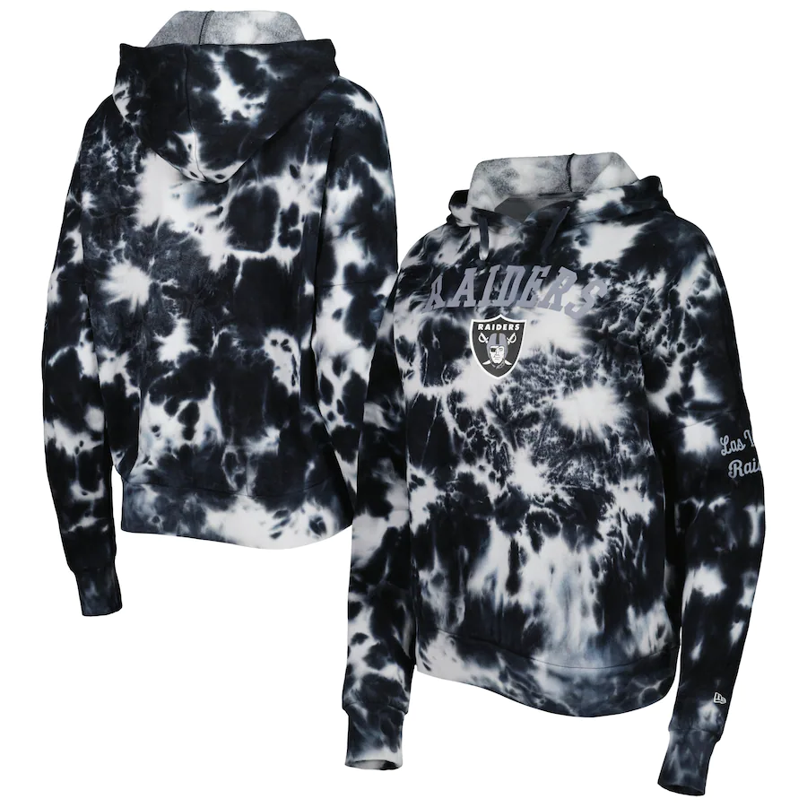 New Era Las Vegas Raiders Women's Tie Dye Hoodie Sweatshirt 22 / XL