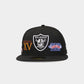 LAS VEGAS RAIDERS CAMPEONES MUNDIALES 9085 59FIFTY EQUIPADO