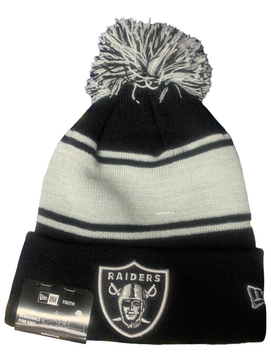 LAS VEGAS RAIDERS YOUTH CHILLED KNIT BEANIE