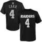 LAS VEGAS RAIDERS YOUTH DEREK CARR MAINLINER NOMBRE Y NÚMERO CAMISETA