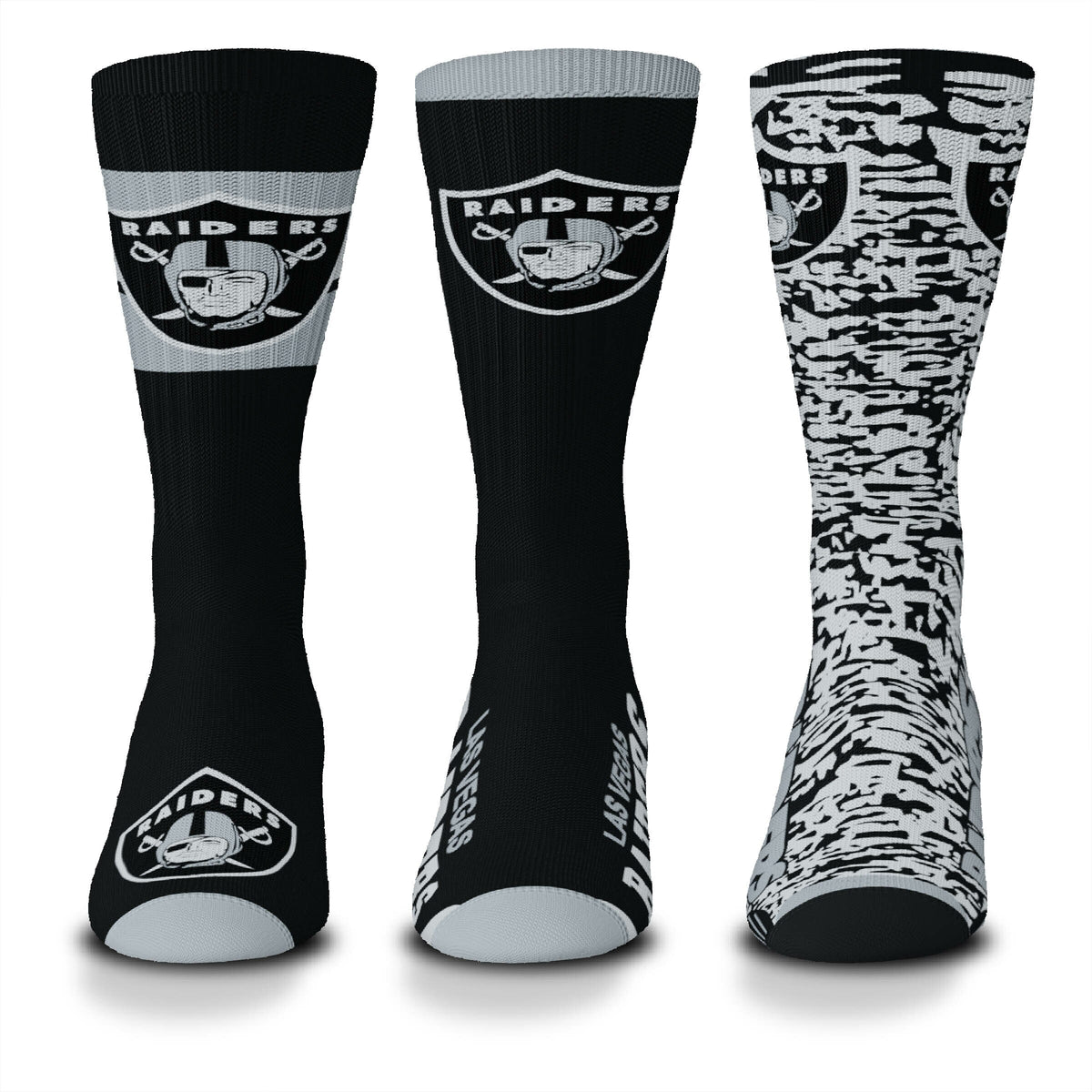 LAS VEGAS RAIDERS YOUTH STIMULUS SOCKS