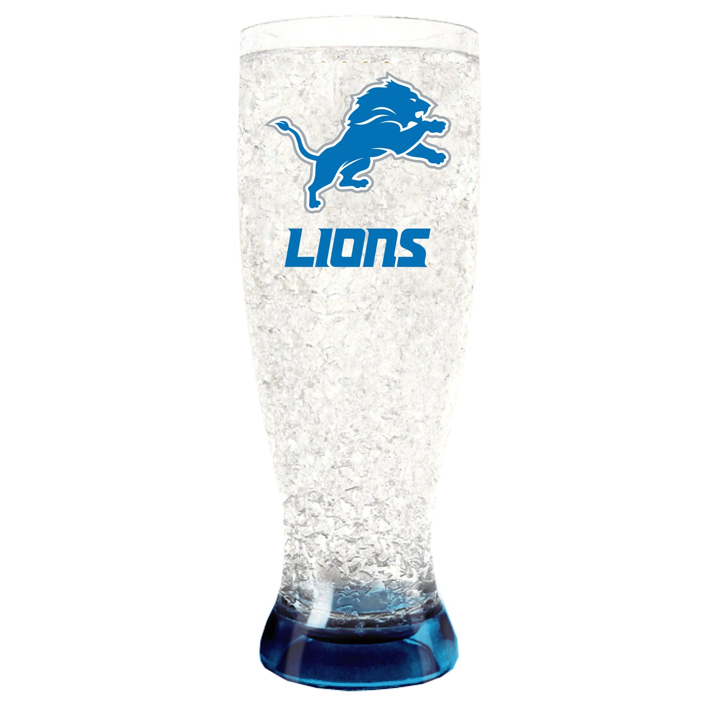 DETROIT LIONS CRYSTAL PILSNER GLASS