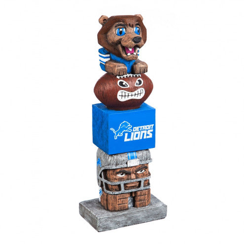 DETROIT LIONS GARDEN TIKI TOTEM STATUE