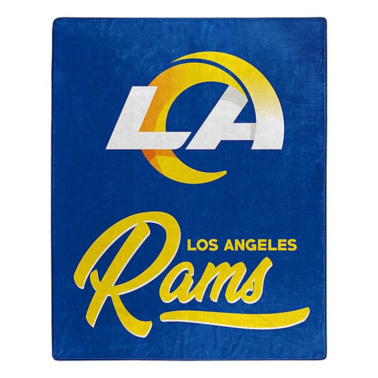 LOS ANGELES RAMS SIGNATURE 50"X60" RASCHEL THROW BLANKET