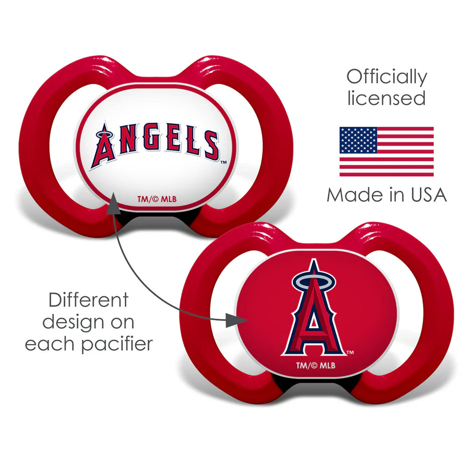 LOS ANGELES ANGELS 2-PACK PACIFIERS