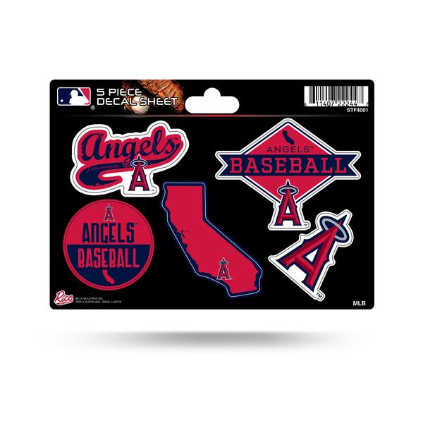 L Angels Sticker LOS ANGELES ANGELS 5-PIECE STICKER SHEET – JR'S SPORTS