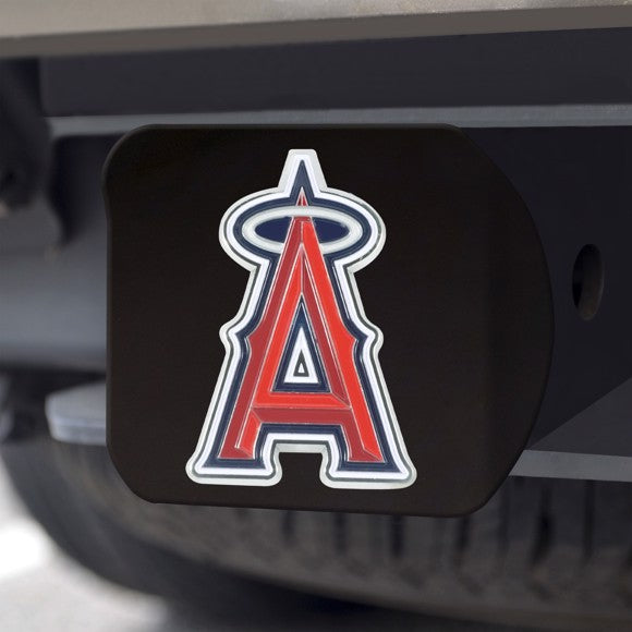 LOS ANGELES ANGELS BLACK LOGO HITCH COVER
